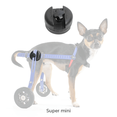 Articulation en plastique noire pour chariot roulant pour animaux Walkin'Wheels Articulation en plastique noire pour chariot roulant pour animaux Walkin'Wheels