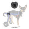 Articulation en plastique noire pour chariot roulant pour animaux Walkin'Wheels Articulation en plastique noire pour chariot roulant pour animaux Walkin'Wheels