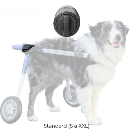 Articulation en plastique noire pour chariot roulant pour animaux Walkin'Wheels Articulation en plastique noire pour chariot roulant pour animaux Walkin'Wheels