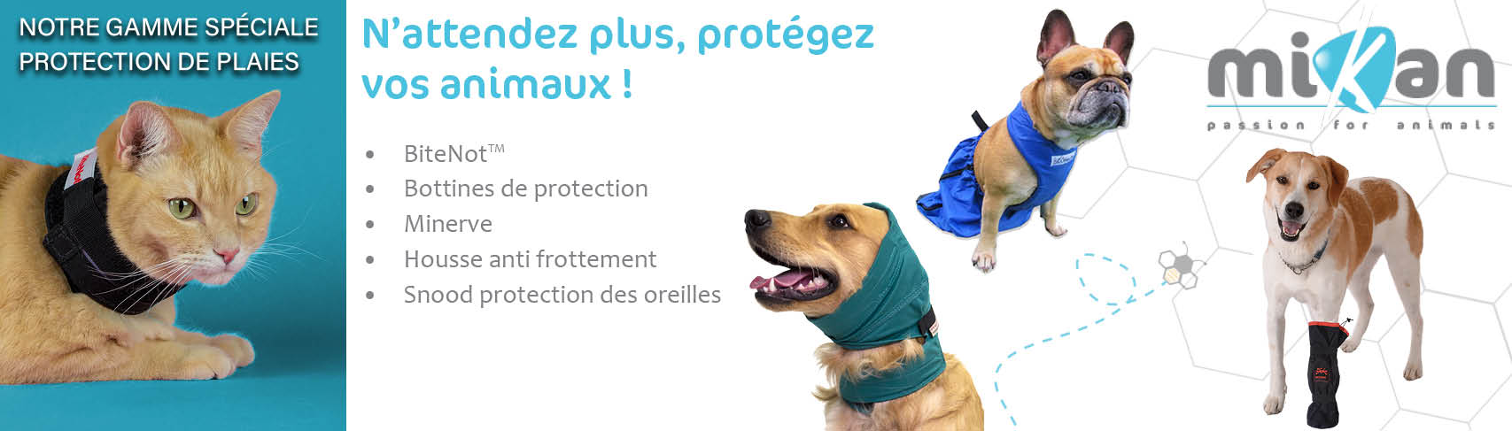 Snood une protection contre les secouements des oreilles pour chien